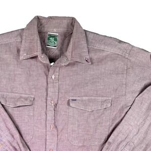 Vintage McIntosh Shirt men XL Seymour Soccer Rugby Gear Button‎ Up